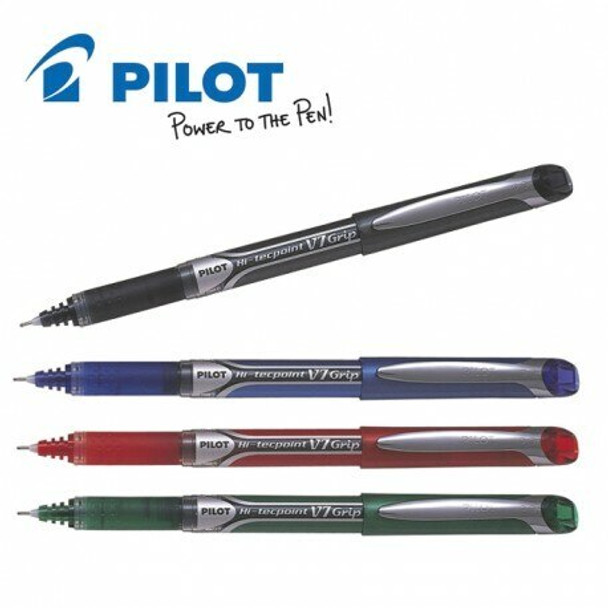 Pilot Hi-Tecpoint Grip V7 Liquid Ink Rollerball 0.7mm Red Box of 12
