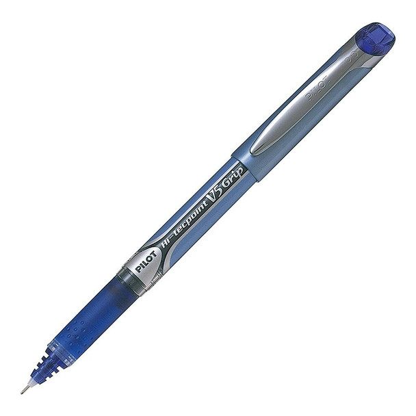 Pilot BXGPN-V5 Blue Hi-Tecpoint Grip Rollerball Pen 0.5mm Box of 12
