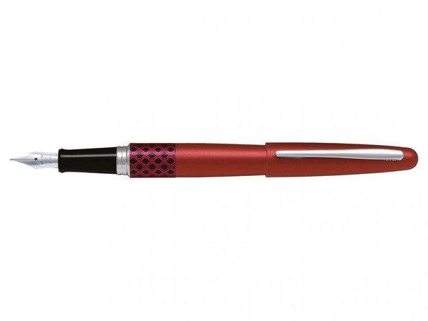 Pilot 624803 MR3 Fountain Pen Medium Nib Metallic Red Wave | It's A Mega Thing