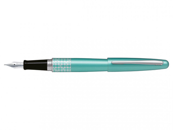 Pilot MR3 Retro Pop Fountain Pen Aqua Dots Barrel Medium Nib