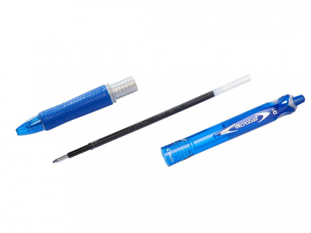 Pilot Acroball Retractable Ballpoint Pen Medium Light Blue BegreeN Box of 10