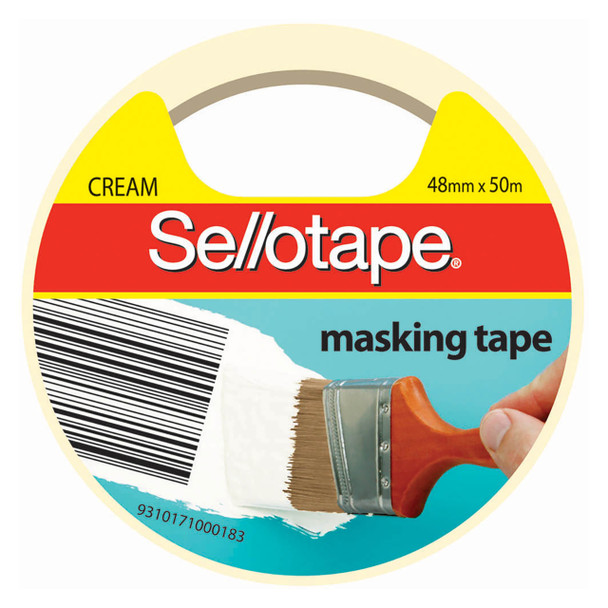 Sellotape 960508 Masking Tape 48mm x 50m Pack 4 | Mega Office Supplies
