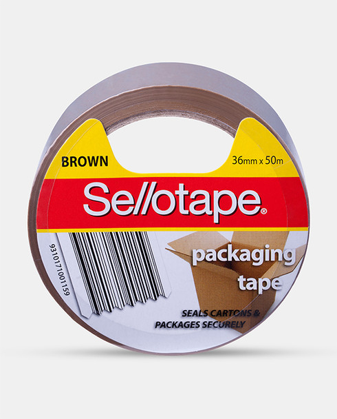 Sellotape Packaging Tape 36mm x 50m Brown Pack of 6