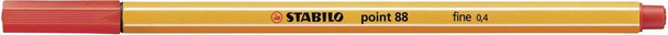Stabilo #0269440 Point 88 Fineliner Red - Box Of 10 - stabilo pen, stabilo ballpoint, stabilo pencil, stabilo fineliner, stabilo rollerball | It's A Mega Thing
