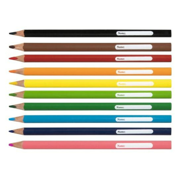 Texta #0272200 Maxi Size Triangular Coloured Pencils Box of 10 Assorted | Mega Office Supplies
