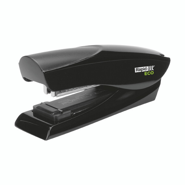 Rapid Eco Flat Clinch Full Strip Stapler Black