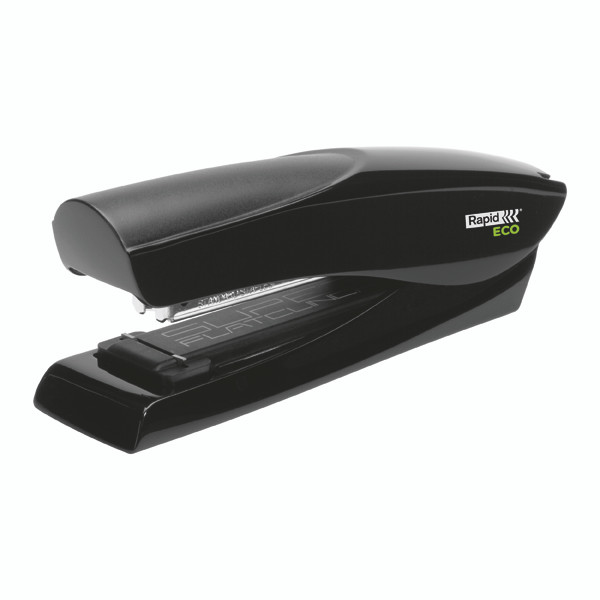 Rapid Eco Flat Clinch Half Strip Stapler Black