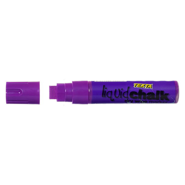 Texta #0388070 Jumbo Liquid Chalk Marker Dry Wipe Chisel Purple - Pack 1 | Mega Office Supplies Texta #0388070 Jumbo Liquid Chalk Marker Dry Wipe Chisel Purple - Pack 1 | Mega Office Supplies