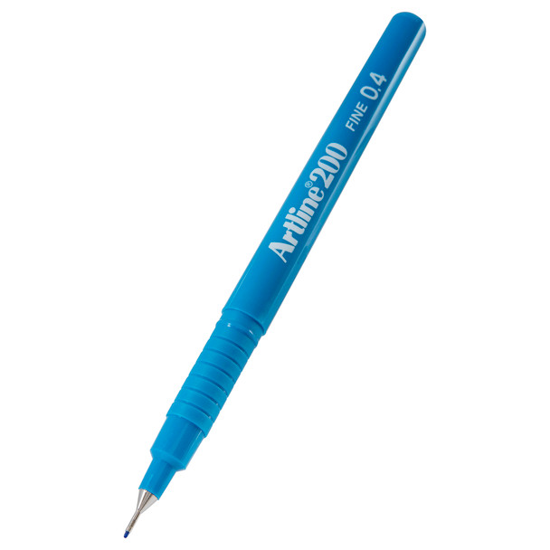 Artline Fineliner Pen 0.4mm Sky Blue 120013 200 Box of 12 | Mega Office Supplies