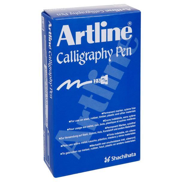 Artline 1243032 993 Calligraphy Pen 2.5mm Metallic Silver Box 12 | Mega Office Supplies Artline 1243032 993 Calligraphy Pen 2.5mm Metallic Silver Box 12 | Mega Office Supplies