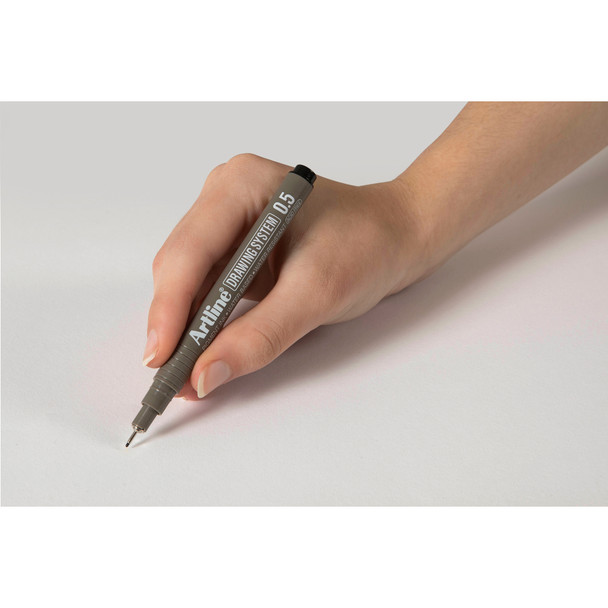 Artline Black 123501 235 Drawing System Pen 0.5mm Box 12 | Mega Office Supplies