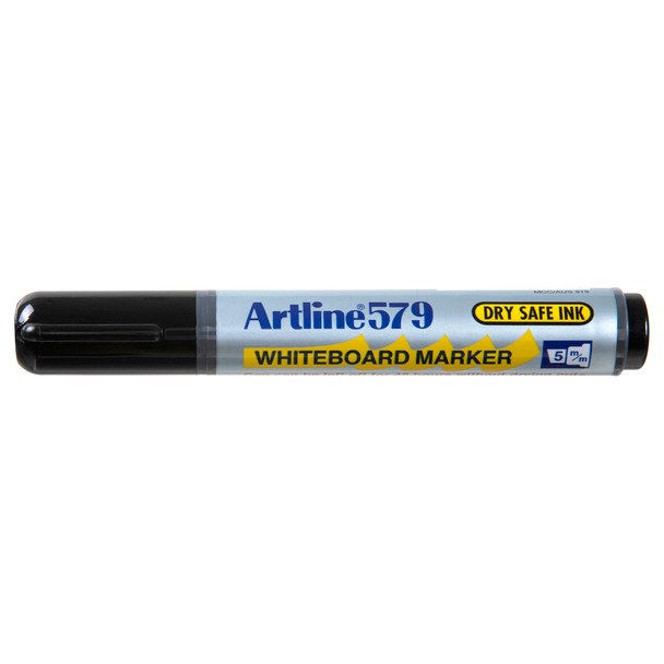 Artline Whiteboard Marker 5mm Chisel Nib Black 157901 579 Box 12 | Mega Office Supplies