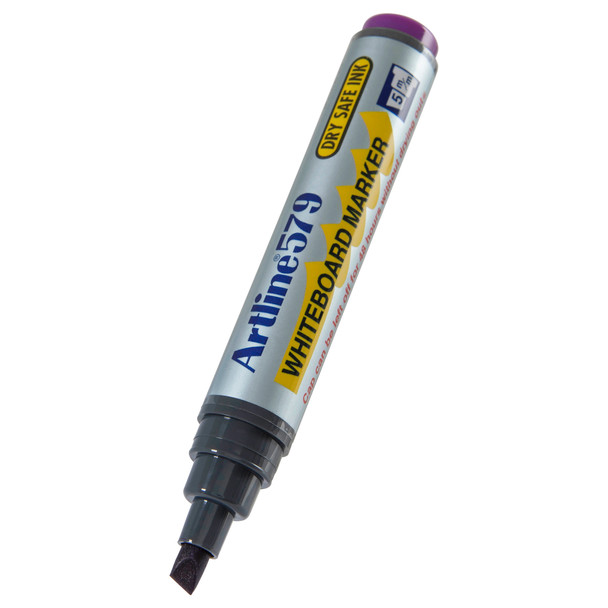 Artline 5mm Chisel Nib Purple 157906 579 Whiteboard Marker Box 12 | Mega Office Supplies