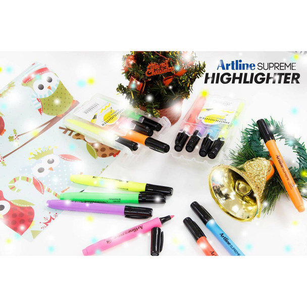 Artline Supreme Highlighter Yellow 161007 Box 12 | Mega Office Supplies
