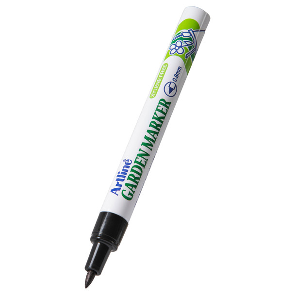 Artline 0.8mm Bullet Nib Black 178001 780 Permanent Garden Marker Box 12 | Mega Office Supplies