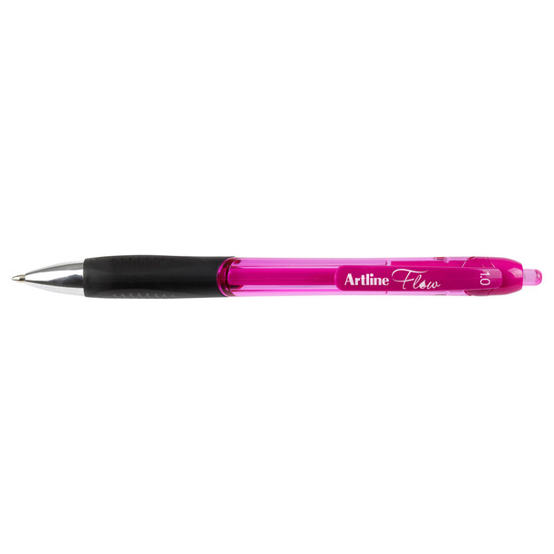 Artline Retractable Pen Pink 187109 Flow Box 12 | Mega Office Supplies