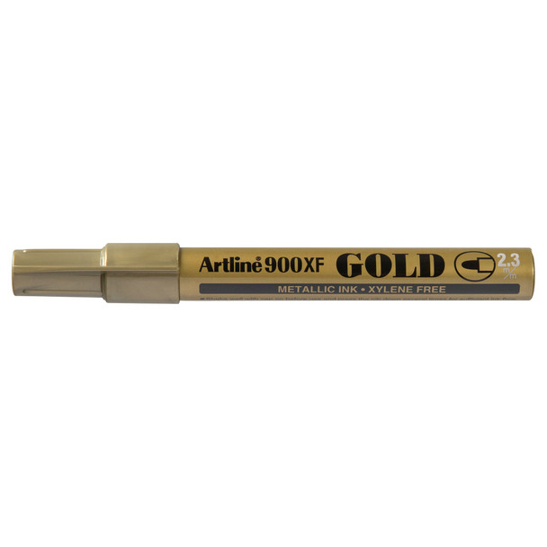 Artline 2.3mm Bullet Nib Gold 190031 900 Metallic Permanent Box 12 | Mega Office Supplies