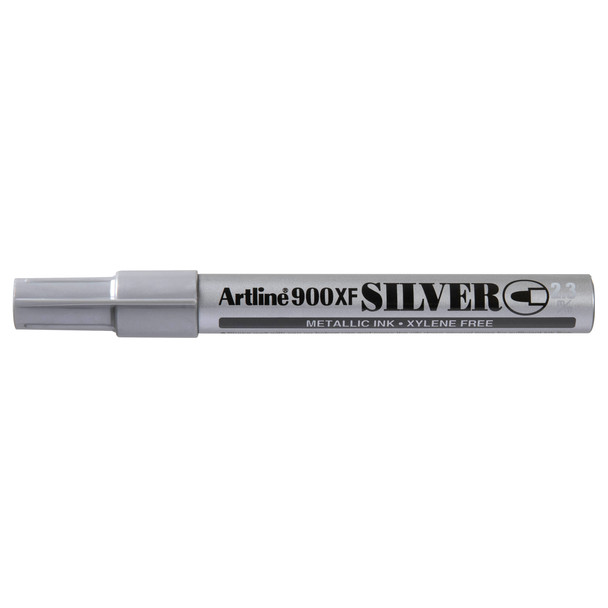 Artline 2.3mm Bullet Nib Silver 190032 900 Metallic Permanent Box 12 | Mega Office Supplies