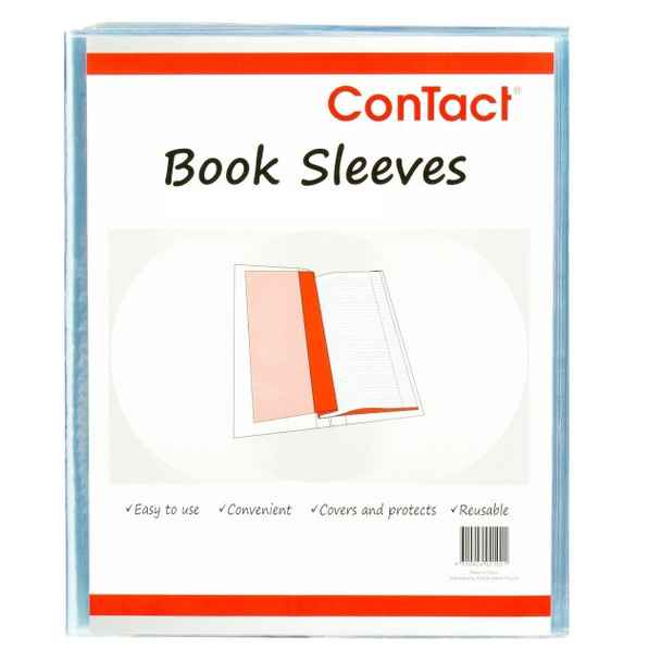 Contact 3062932 Book Sleeves 9 x 7 Inch Clear Pack of 6 (EOL)