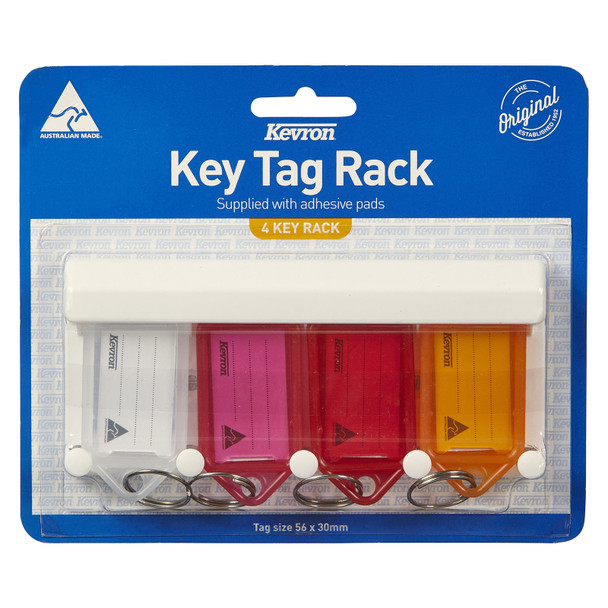 Kevron ID5 Key Tags Rack with 4 Tags Assorted