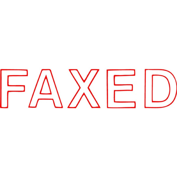 Xstamper 5013460 Cx-Bn 1346 Message Stamp "Faxed" Red | Its A Mega Thing