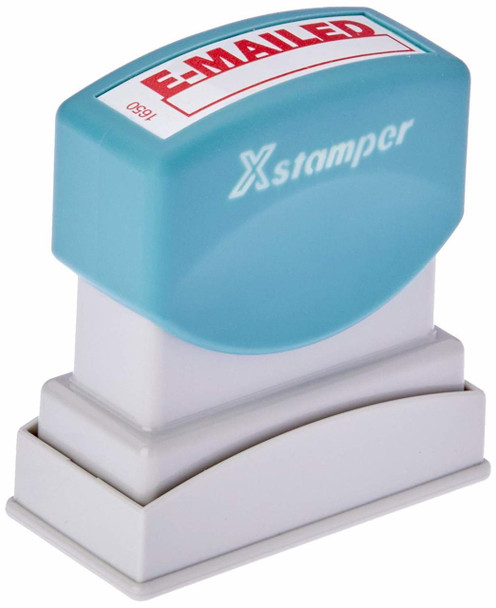 Xstamper Message Stamp “Emailed/Date” Red