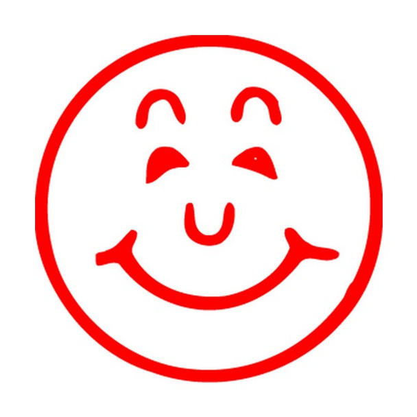 Xstamper 5113032 Merit Stamp 11303 "Happy Face" Red | Its A Mega Thing