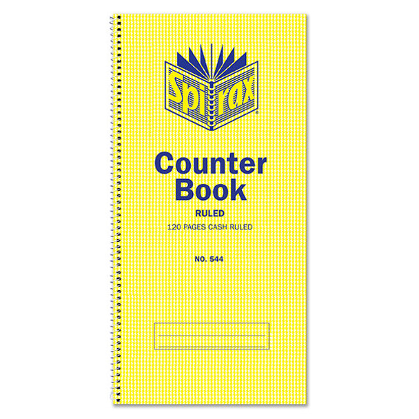 Spirax #55234 544 Counter Book Cash Ruled 297 x 127mm 120 Pages - Spirax, Spirax Australia, spirax notebook, spirax exercise book, spirax notepad, spirax graph book, spirax sketch book, spirax memo book, spirax pocket notebook, spirax polypropylene | It's A Mega Thing