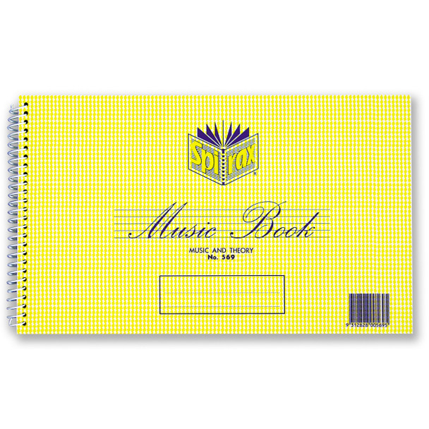 Spirax #55240 569 Music and Theory Book 152x248mm 18 Leaf/36 Page in A Pack of 20 | Mega Office Supplies