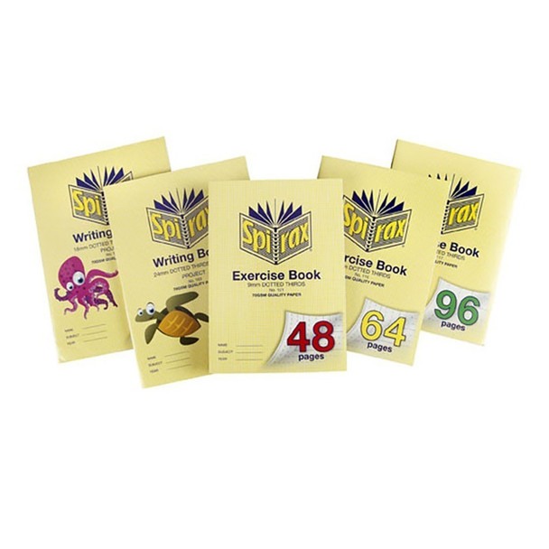 Spirax #56163 163 Writing Book 64 Page 335x240mm 24mm Dotted Thirds & Plain - spirax pocket notebook, spirax polypropylene, spirax hardcover, spirax binder book, spirax writing pad, spirax project book, spirax spiral notebook | It's A Mega Thing