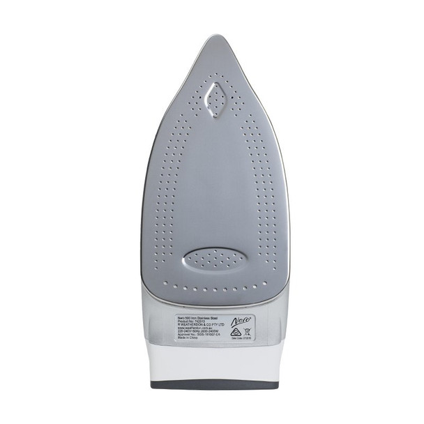 Nero 500 Stainless Steel Steam Dry Iron Auto-Off White and Grey