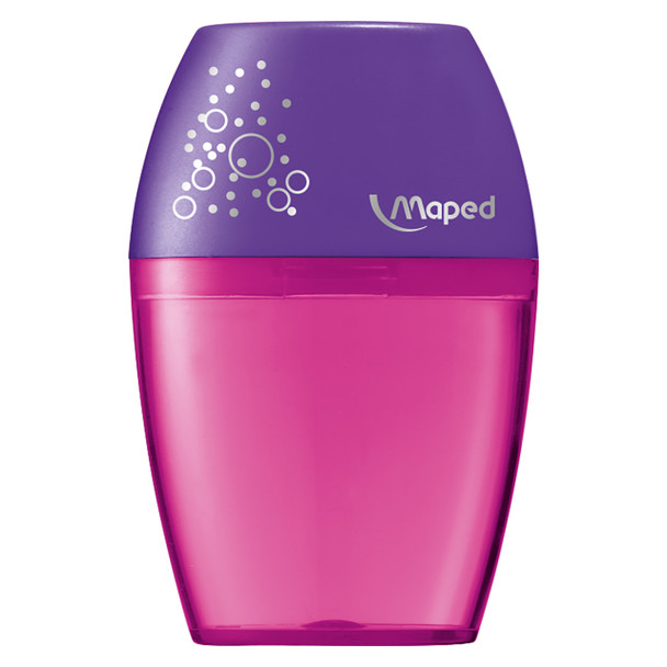 Maped Shaker Sharpener Blue Pink Turquoise 1-Hole Hangsell