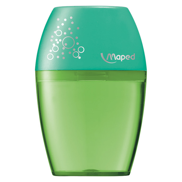Maped Shaker Sharpener 1-Hole Blue Pink Turquoise Hangsell