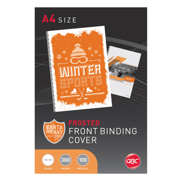 GBC #BCP300CL100 Binding Cover A4 Polycover Frosted Pk100 - gbc laminator, gbc laminating sheets, gbc laminating film, gbc trimmer, gbc trimmer blade | It's A Mega Thing