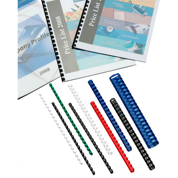 Comb 16mm White Pack of 100 GBC Binding