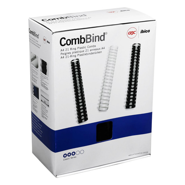 GBC Binding Comb 38mm Black Pack of 50
