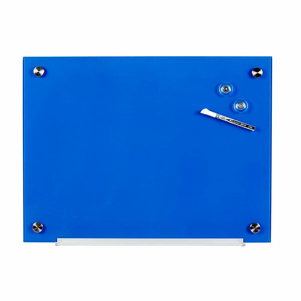 Quartet Glass Board 450 x 600mm Blue