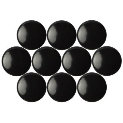 Quartet Magnetic Buttons 40mm Black Pack of 10