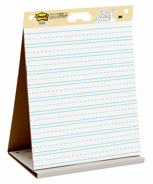 Post-it Tabletop Easel Pad Ruled 508 x 584mm 20 Sheets 563PRL