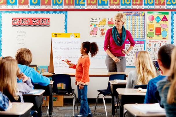 Post-it 508 x 584mm Tabletop Easel Pad Ruled 20 Sheets 563PRL