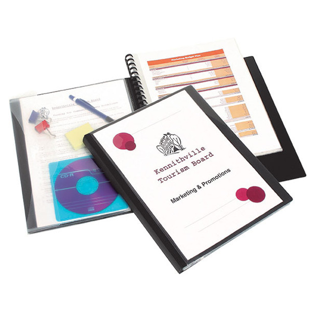 Marbig #2003202 Professional Series Refillable Display Book with Wallet and Insert Cover Black - Marbig, Marbig Australia, marbig folders, marbig binder, marbig clip folder, marbig stockists, marbig archive boxes, marbig documents wallet, marbig file storage, marbig box file | It's A Mega Thing