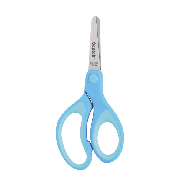 Scotch 1442B Kids Scissors Soft Touch Handles Blunt Tip 127mm Blue Pack of 12