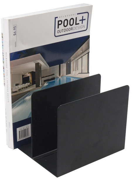 Italplast Metal Book Rack Black