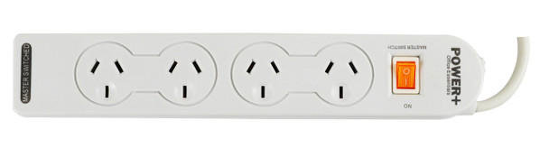 Italplast I 518 Powerboard 4 Way with Master Switch | It's A Mega Thing