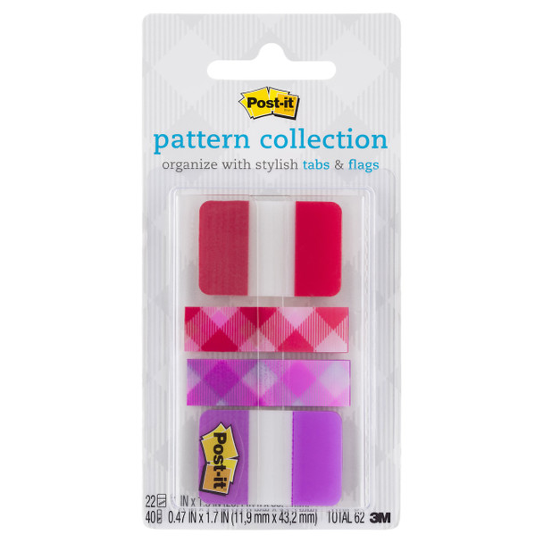 Post-It 70005240760 Pattern Tabs and Flags Plaid 686-Rv-Plaid Assorted Sizes - 40/Pack | Its A Mega Thing