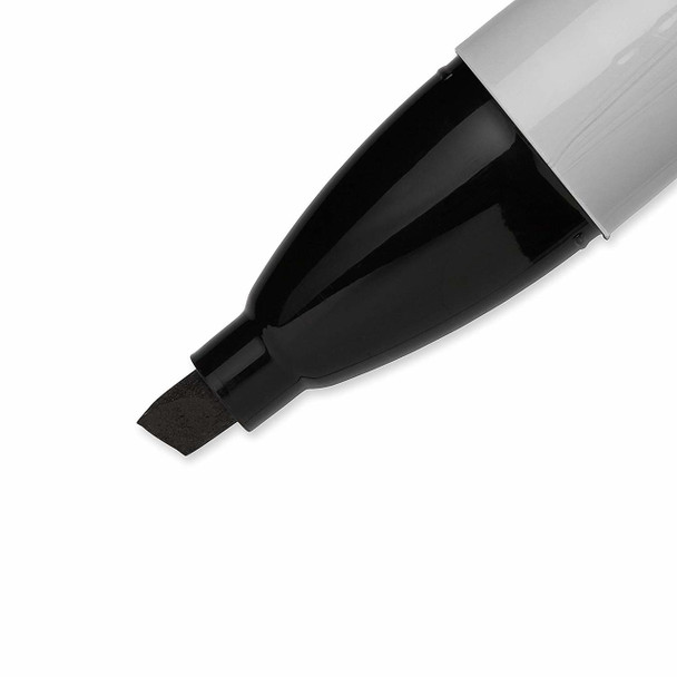 Sharpie Black Chisel Tip Permanent Marker Box of 12