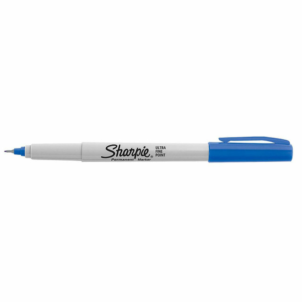 Sharpie Blue Permanent Marker Ultra Fine Point Box of 12