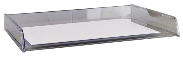 Italplast Document Tray A3 with Divider Clear