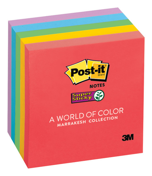 Post-it 70005249969 Super Sticky Notes 654-5SSAN 3in x 3in Marrakesh Collection - 5 Pads/Pack | Its A Mega Thing