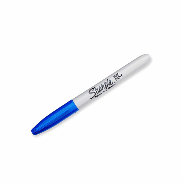Sharpie Fine Point Permanent Marker Blue Box of 12